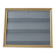 Golden frame with purple floral patterns