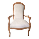 Renovated Voltaire armchair in Japandi style