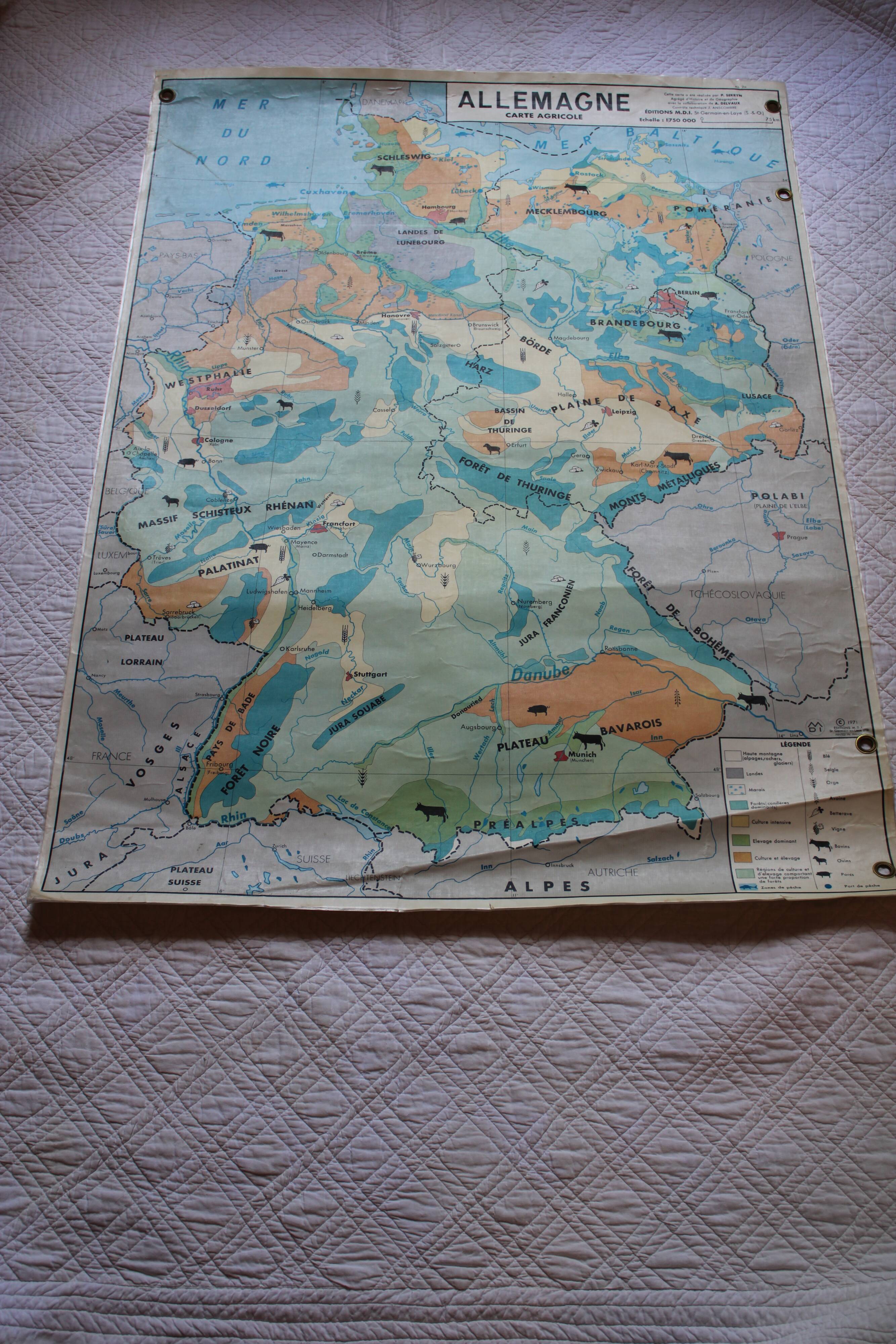 Old frg/gdr school map