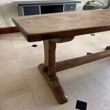 Solid wood monastery / convent dining table