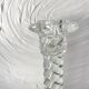 Pair of crystal column candlesticks from the 50s and 60s