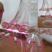 Pair of barovier and Toso (Murano) bedside lamps/table 1960s