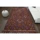 1970s Vintage Turkish Oushak Handmade Wool Cotton Red Area Rug 182x288