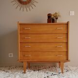 Commode vintage pieds compas