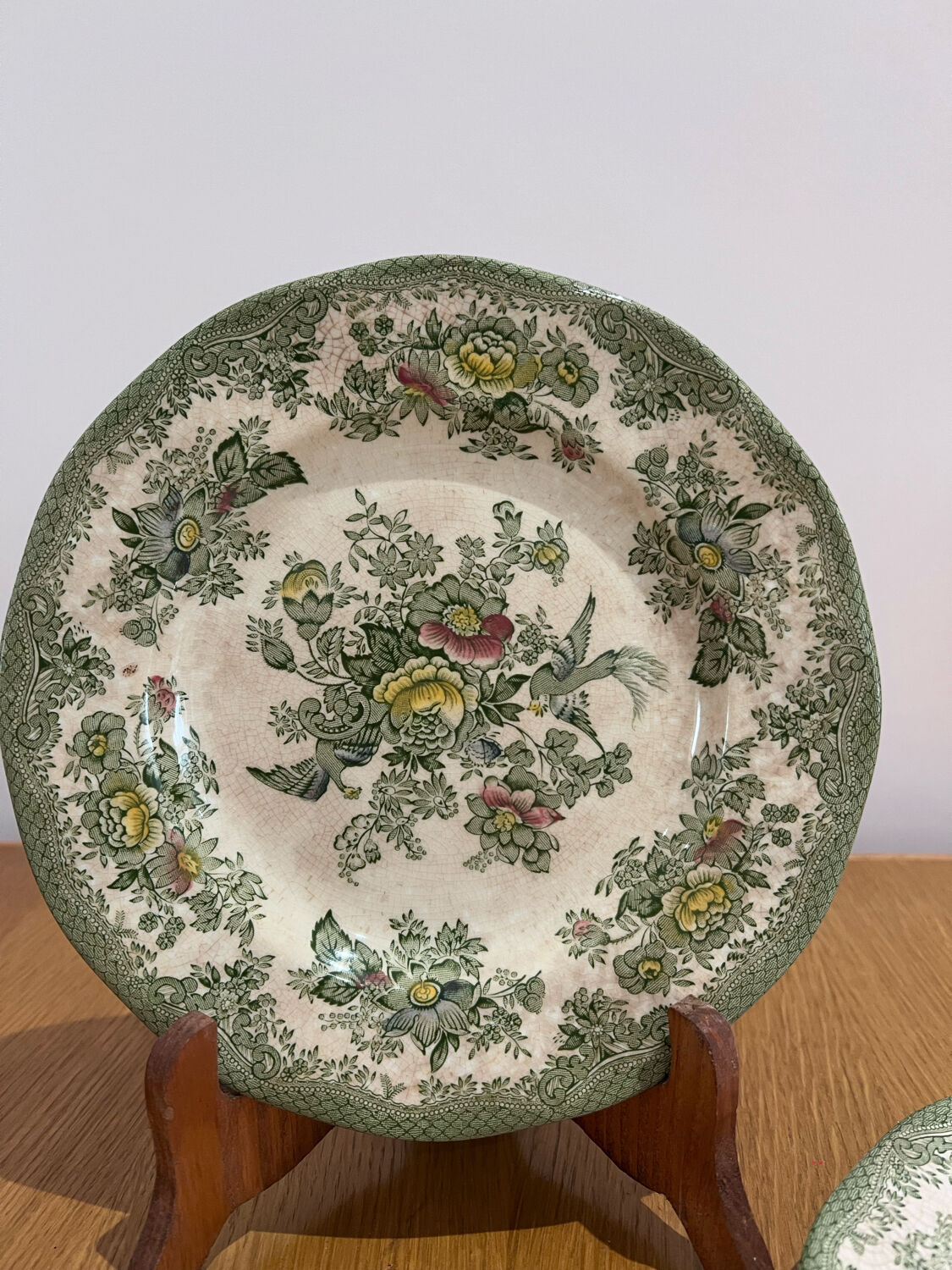 5 dessert plates enough oriental phesants