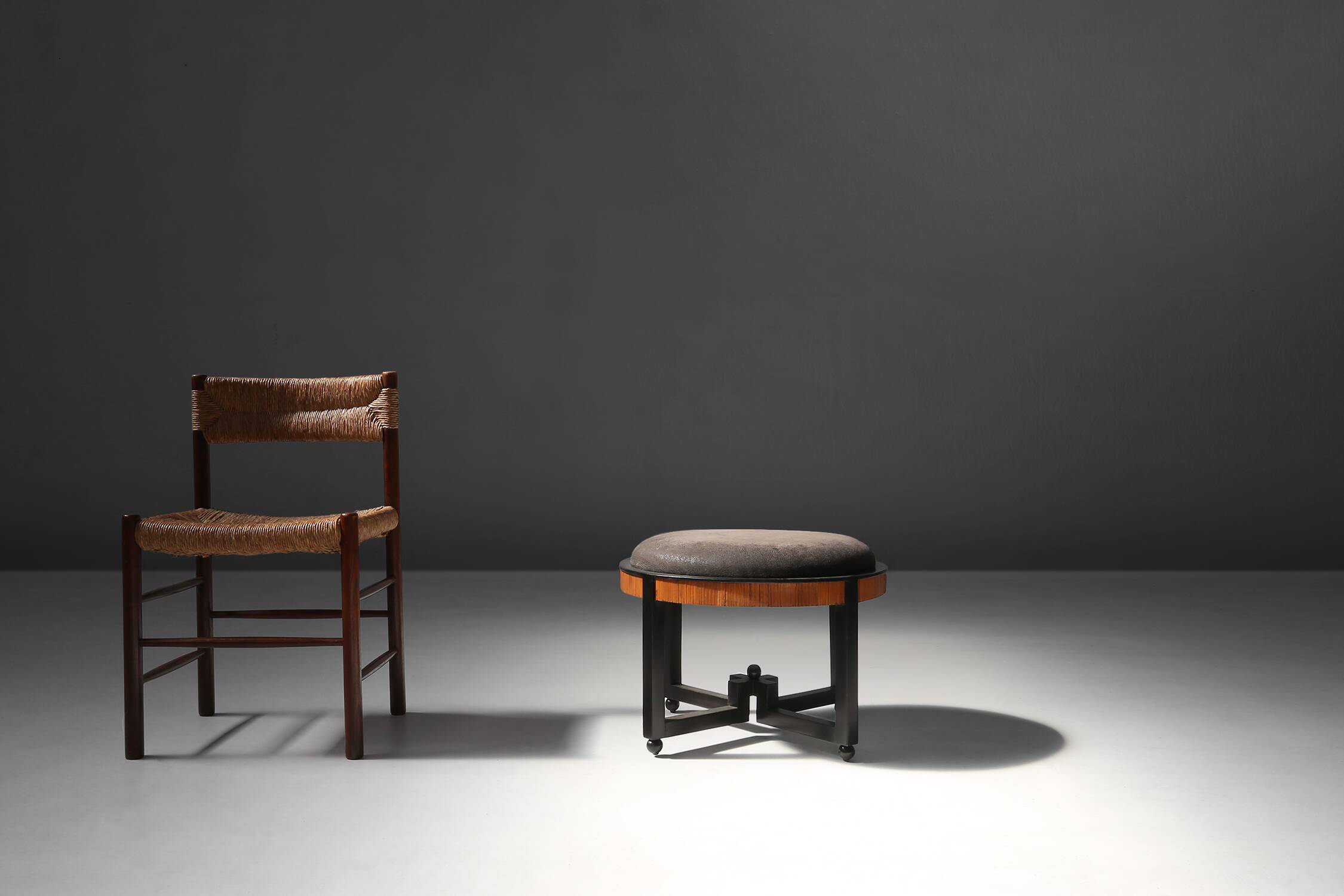 Pouf moderniste dans le style de Huib Hoste 1920
