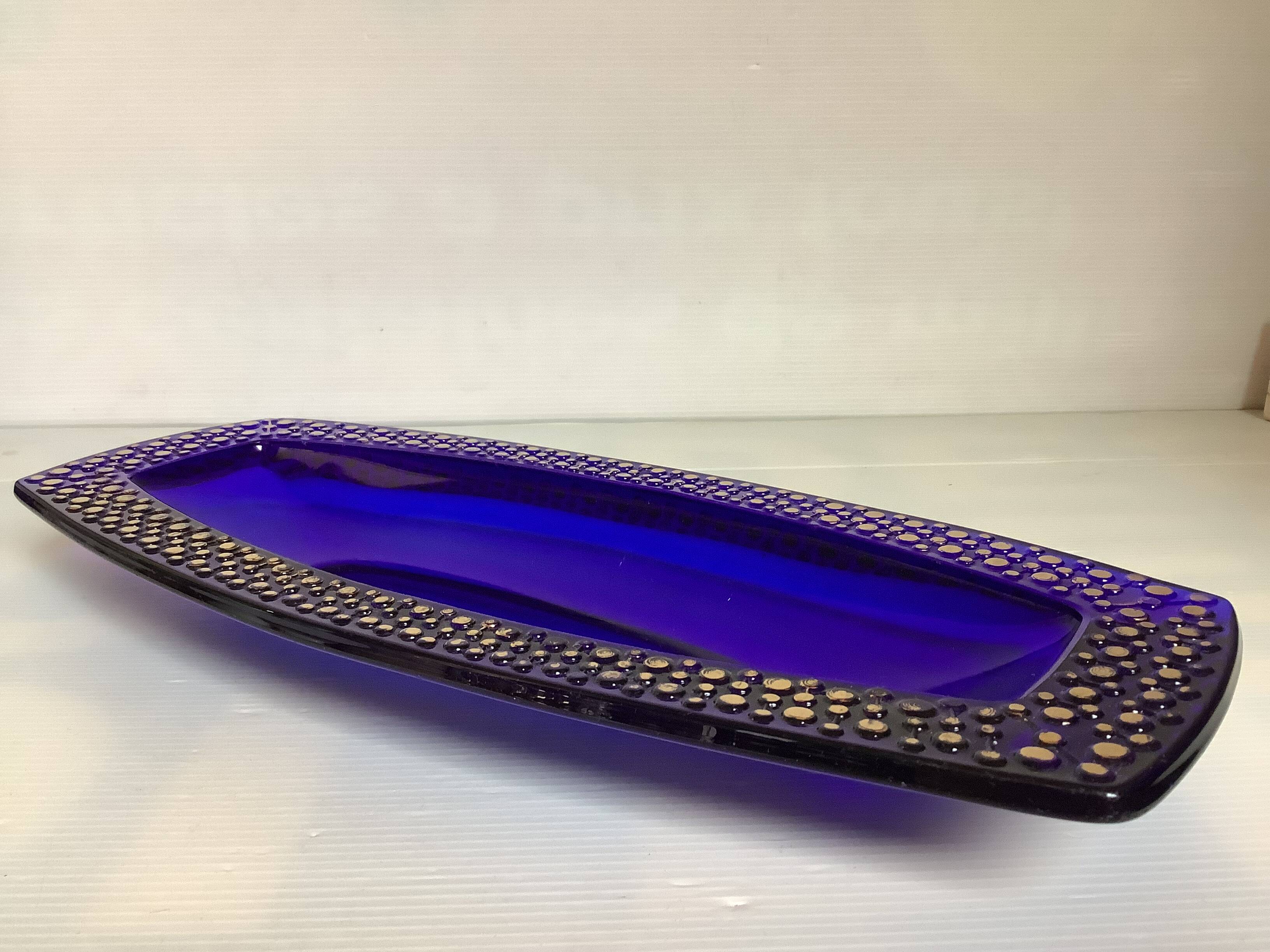 Grand vide poche bleu cobalt