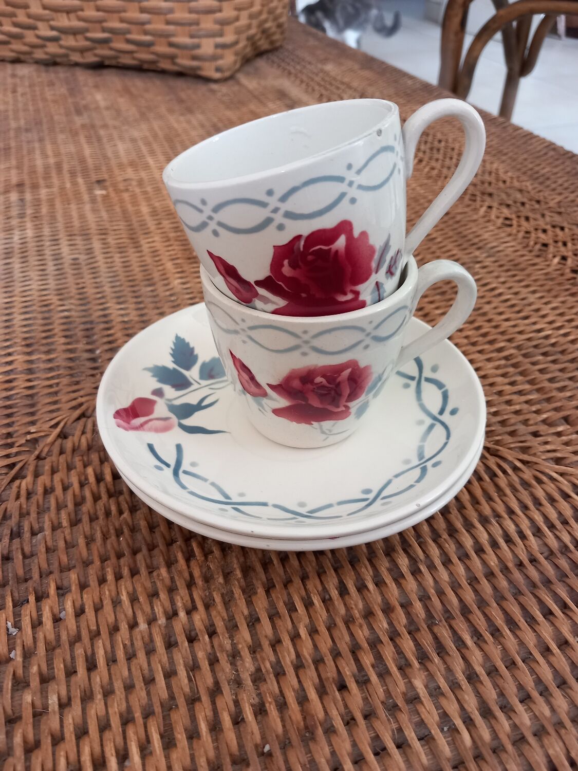 Digoin Sarreguemines Cups