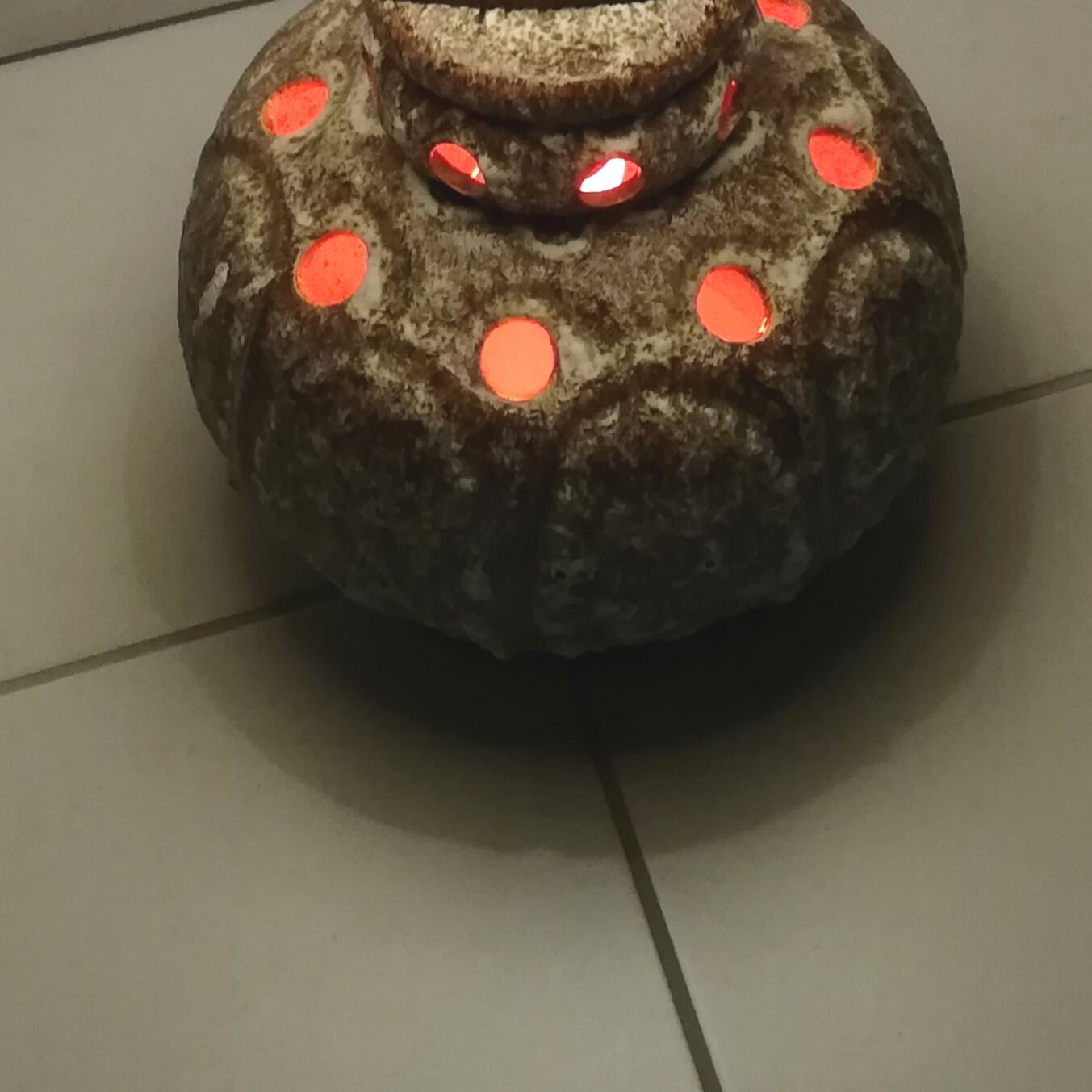 Double vintage double-lighting open-ended lamp foot