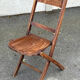 Folding chair – Vintage – Furniture – Patinated wood