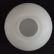 French vintage white opaque matte glass medium replacement glass globe shade