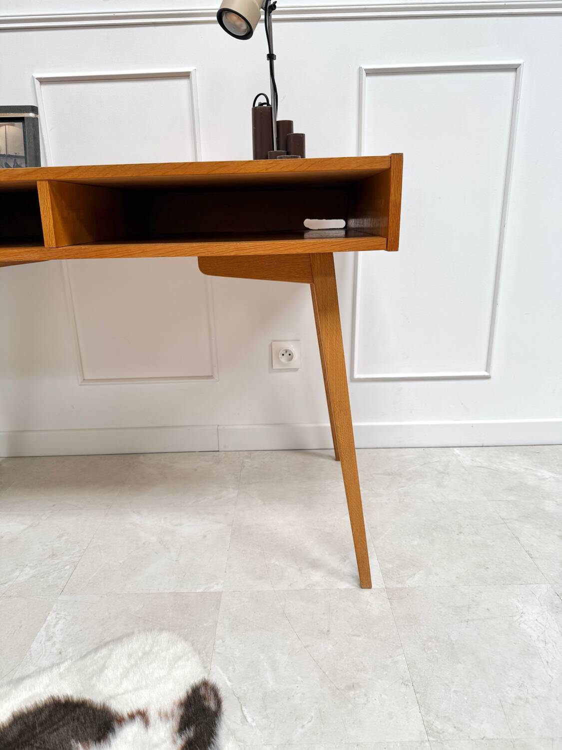 Vintage compass leg desk