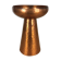Modernist Scandinavian candle holder in hammered copper