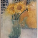 Sunflower bouquet painting by Michèle Danfossy
