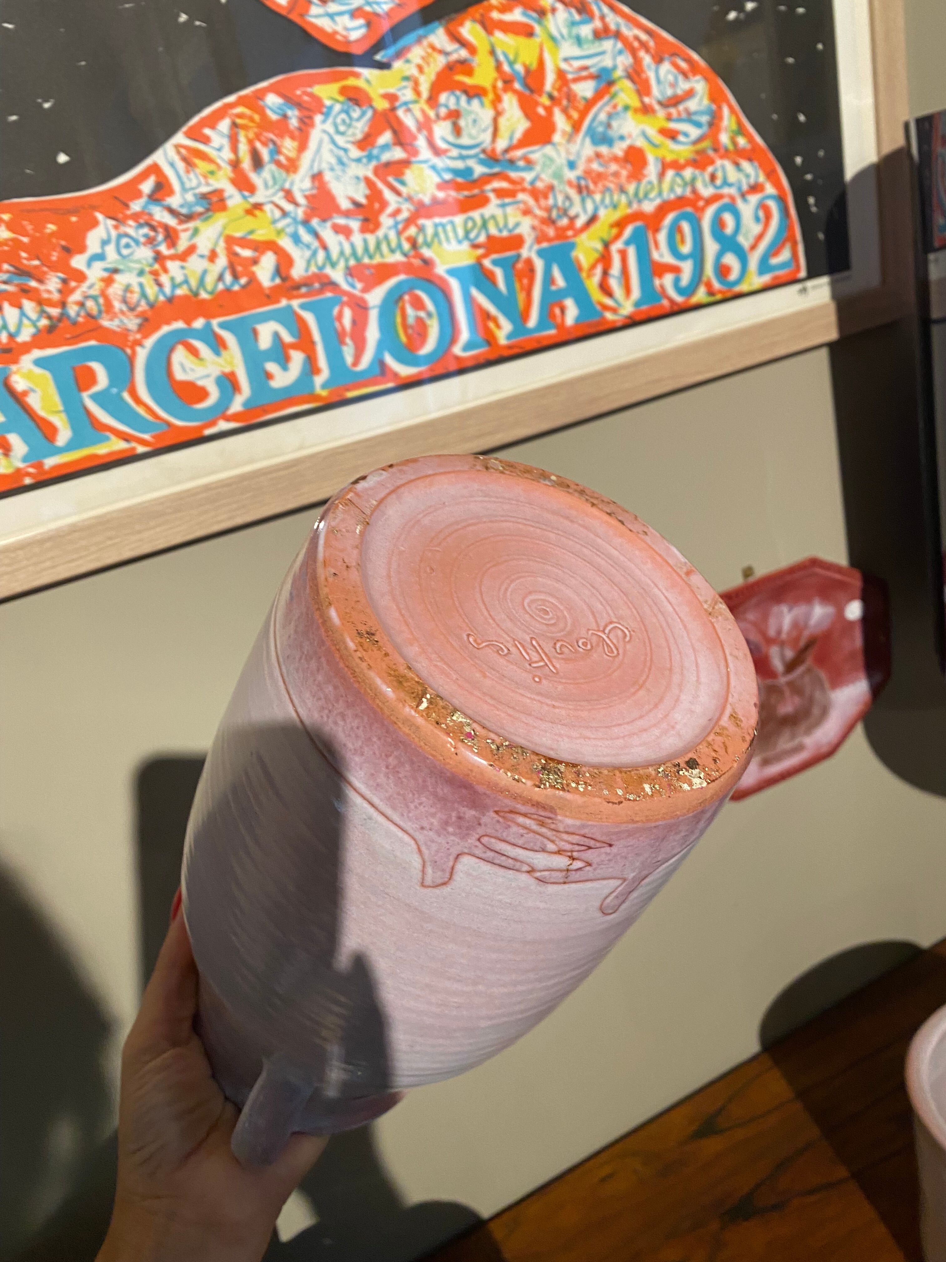 Large vase with decorations of woman Frères Cloutier