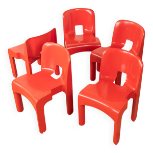 Ensemble de chaises 4867, - joe colombo