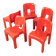 Ensemble de chaises 4867, Joe Colombo pour Kartell