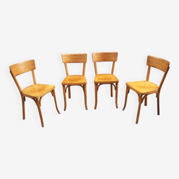 Lot de 4 chaises bistrot Baumann