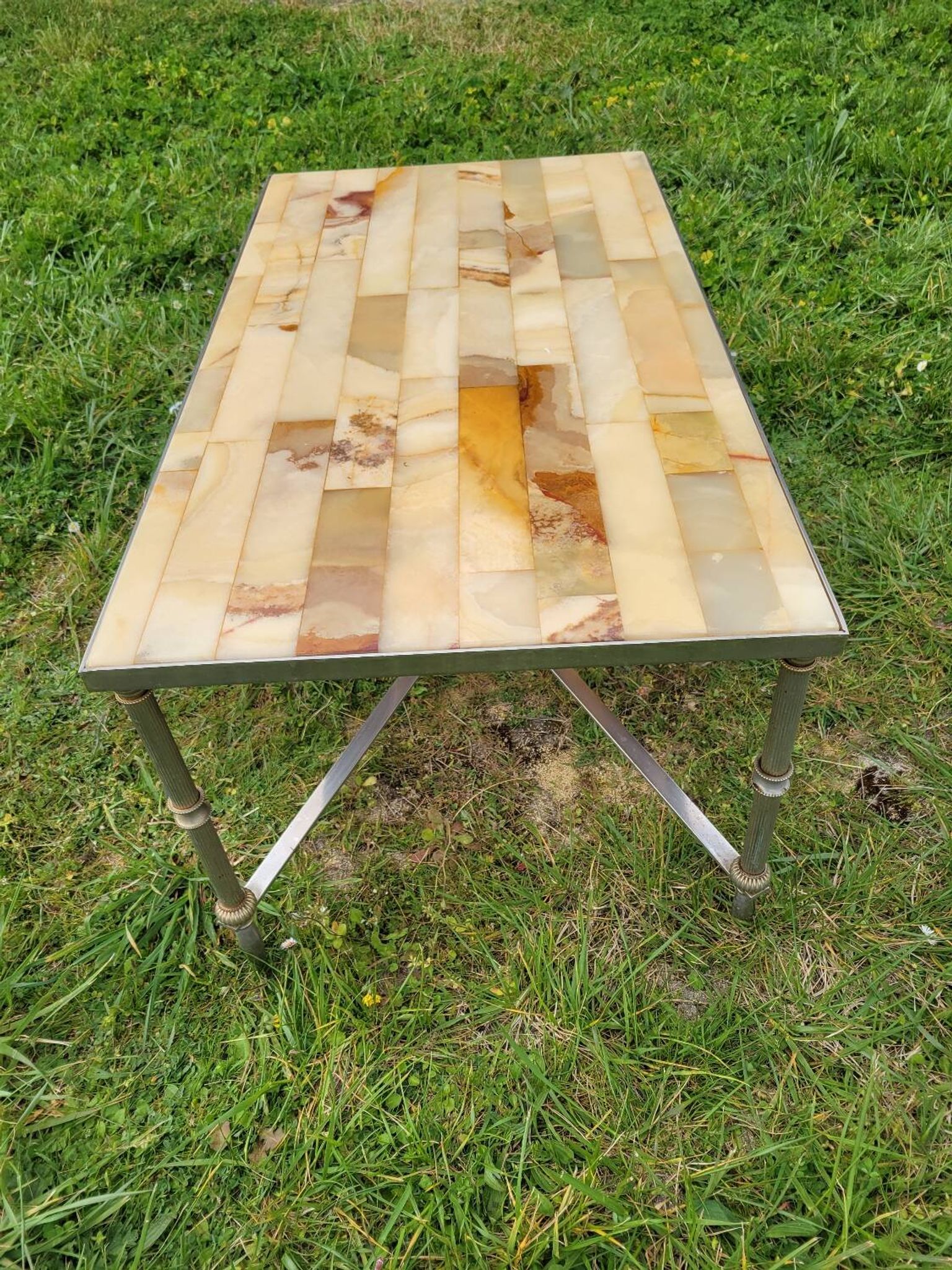 Marble and onyx coffee table 1960s/70s