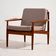 Fauteuil en teck restauré par Arne Vodder pour Glostrup Møbelfabrik