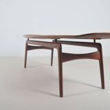Danish 'Surfboard' coffee table by Arne Hovmand Olsen for Mogens Kold, 1950