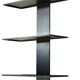 Brown lacquered welded steel wall shelf - Sleek / minimalist design