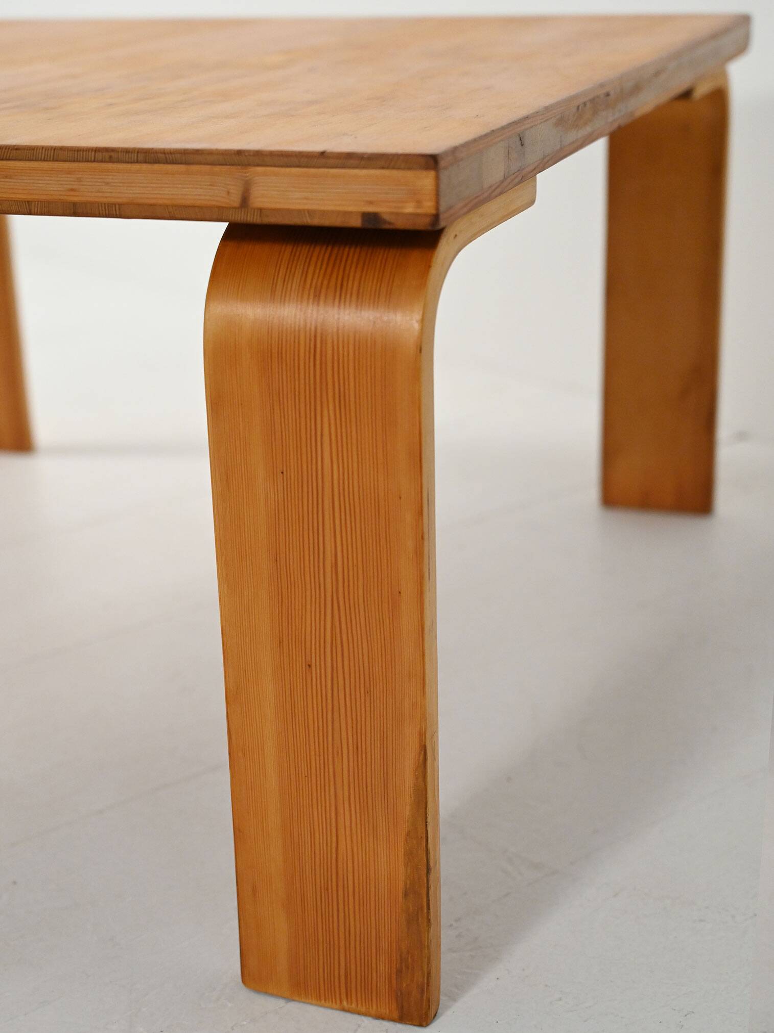 Coffee table in pine and oak, 1960s