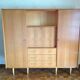 Armoire secrétaire en plaqué chene style scandinave / vintage