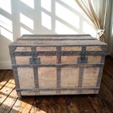 Large Vintage Travel Trunk - Locksmith Léopold Habert – 1920