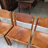 Dining room set table and 6 chairs Maison Regain in Elm