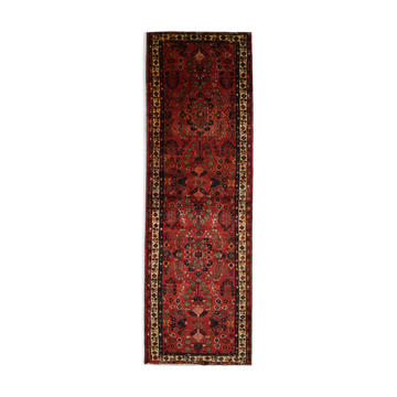Tapis traditionnel persan vintage Long tapis en laine tissée à la main 110x350cm