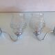 Pair of structured glass and chrome metal, 60s