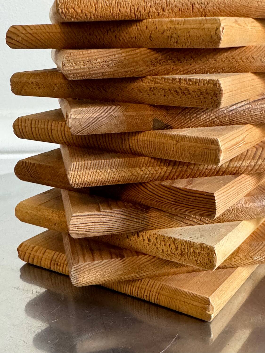 Vintage wooden lamp, L'Alpin chez lui