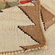3x10 Kilim Purple Cream Vintage Runner Rug 91x314Cm