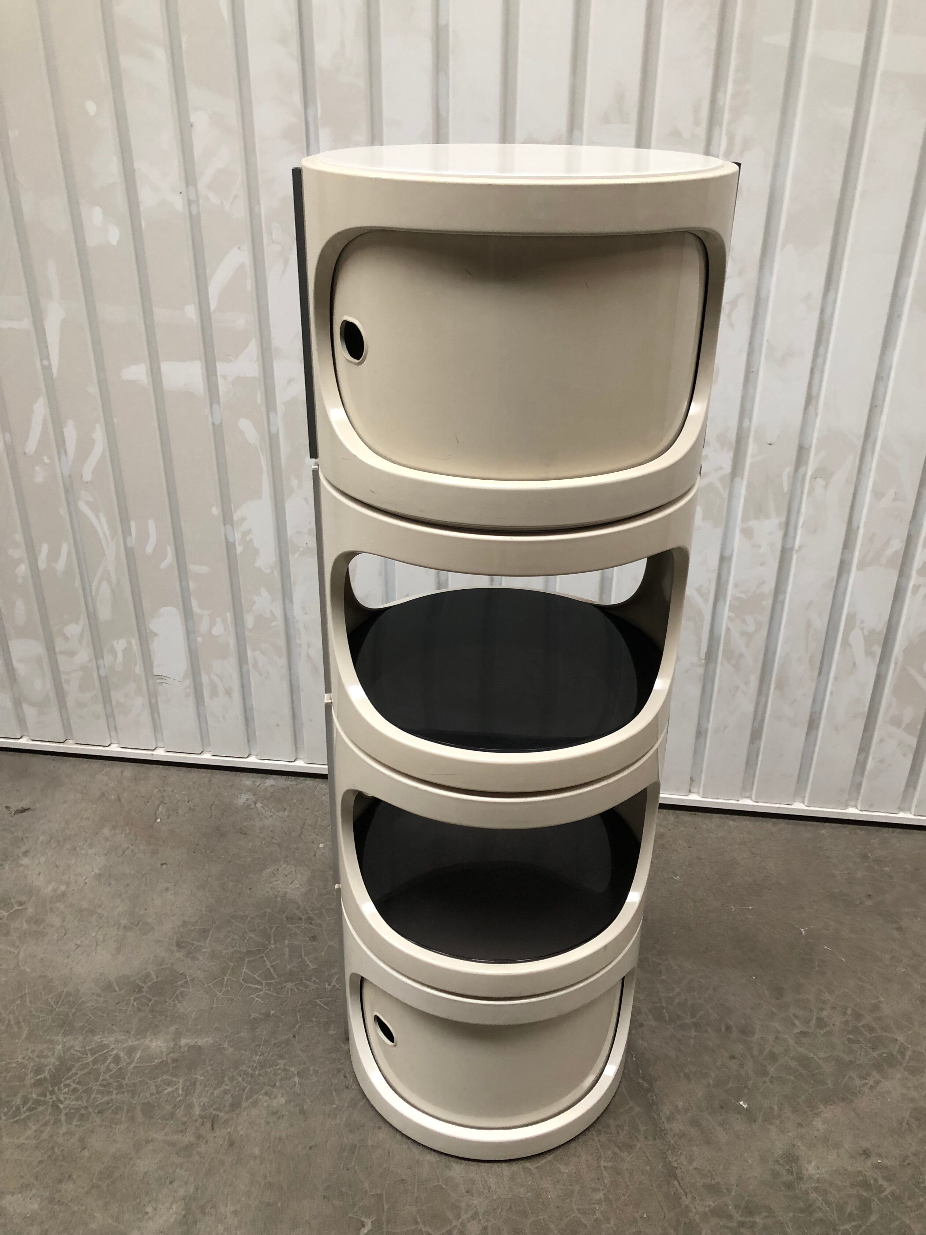 Pair of bedside tables 4 modules 1970