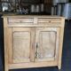 Parisian sideboard two doors, two drawers in natural wood