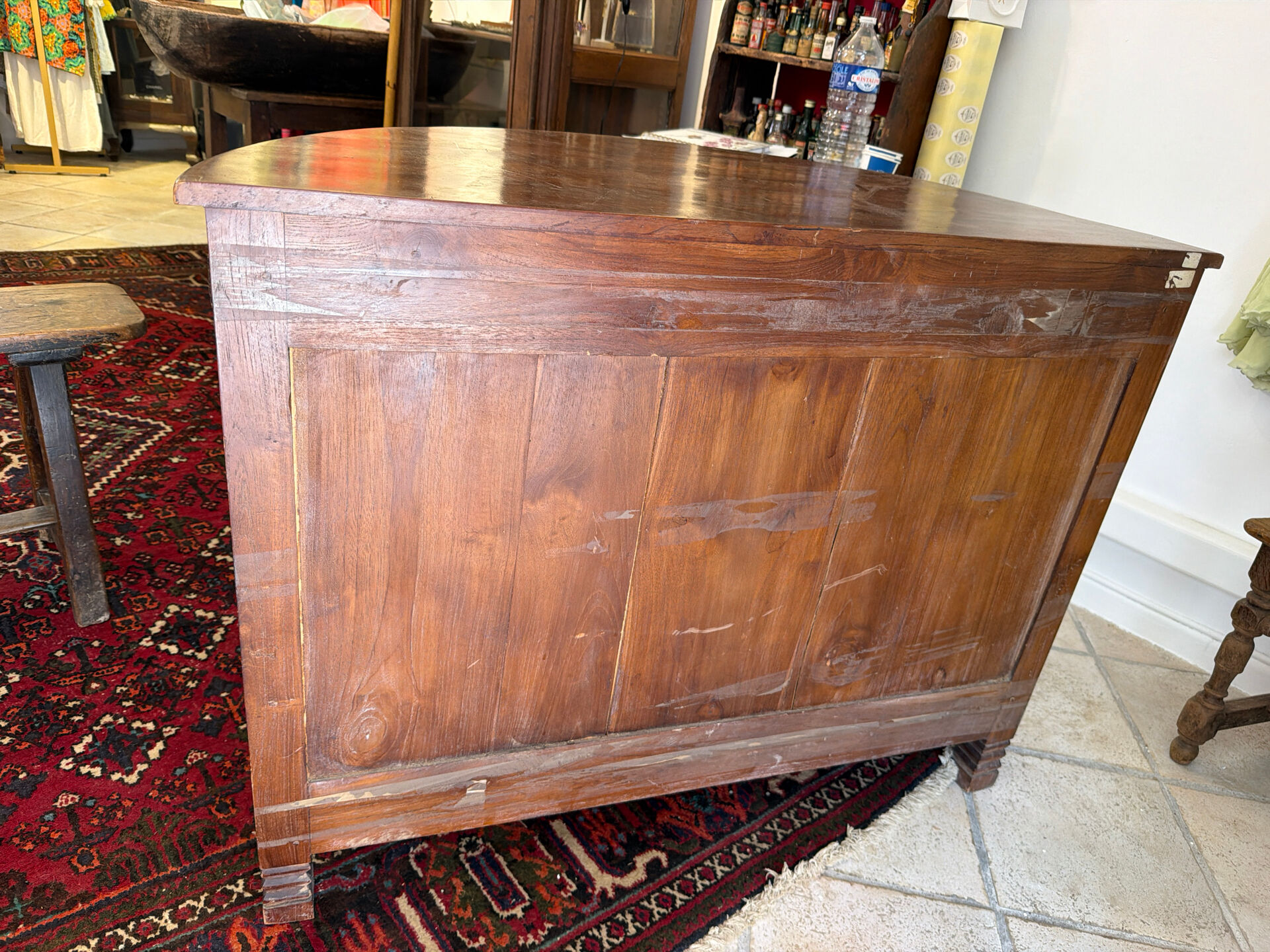 Art Deco work cabinet with 12 drawers in solid wood