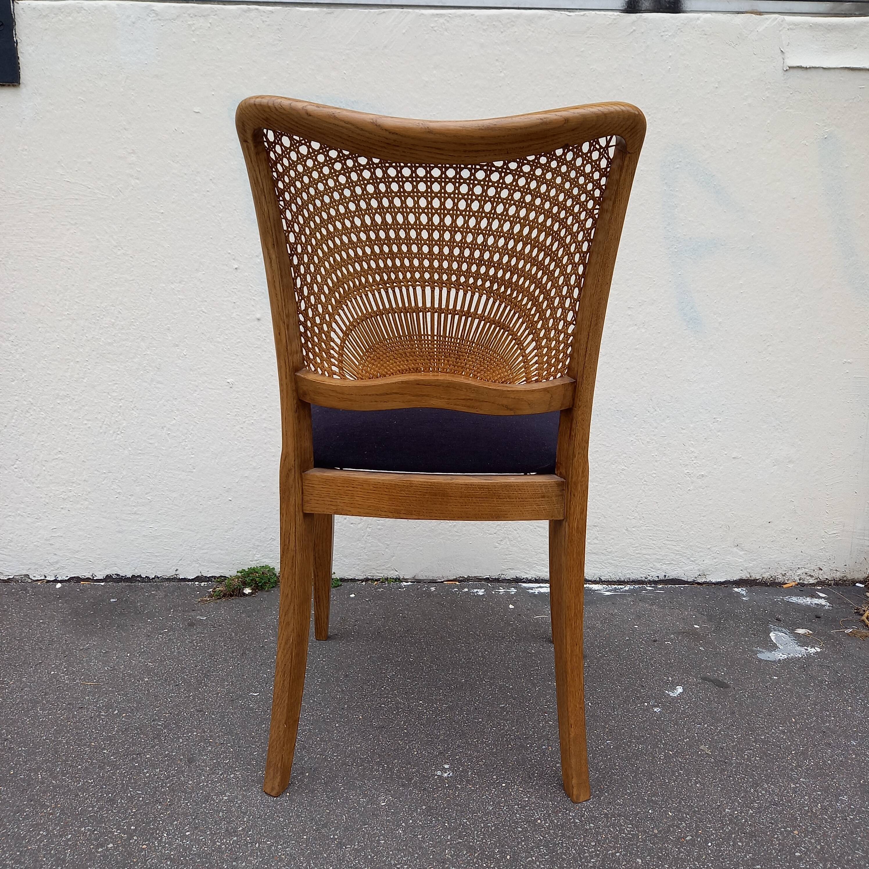 Pair of chairs fan back