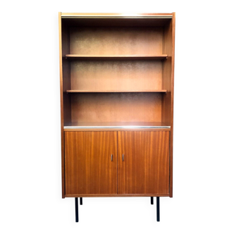 Vintage wooden bookcase with Scandinavian design