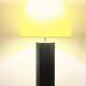 Lampe hexagonale en marbre noir dans le style  de Jules Wabbes