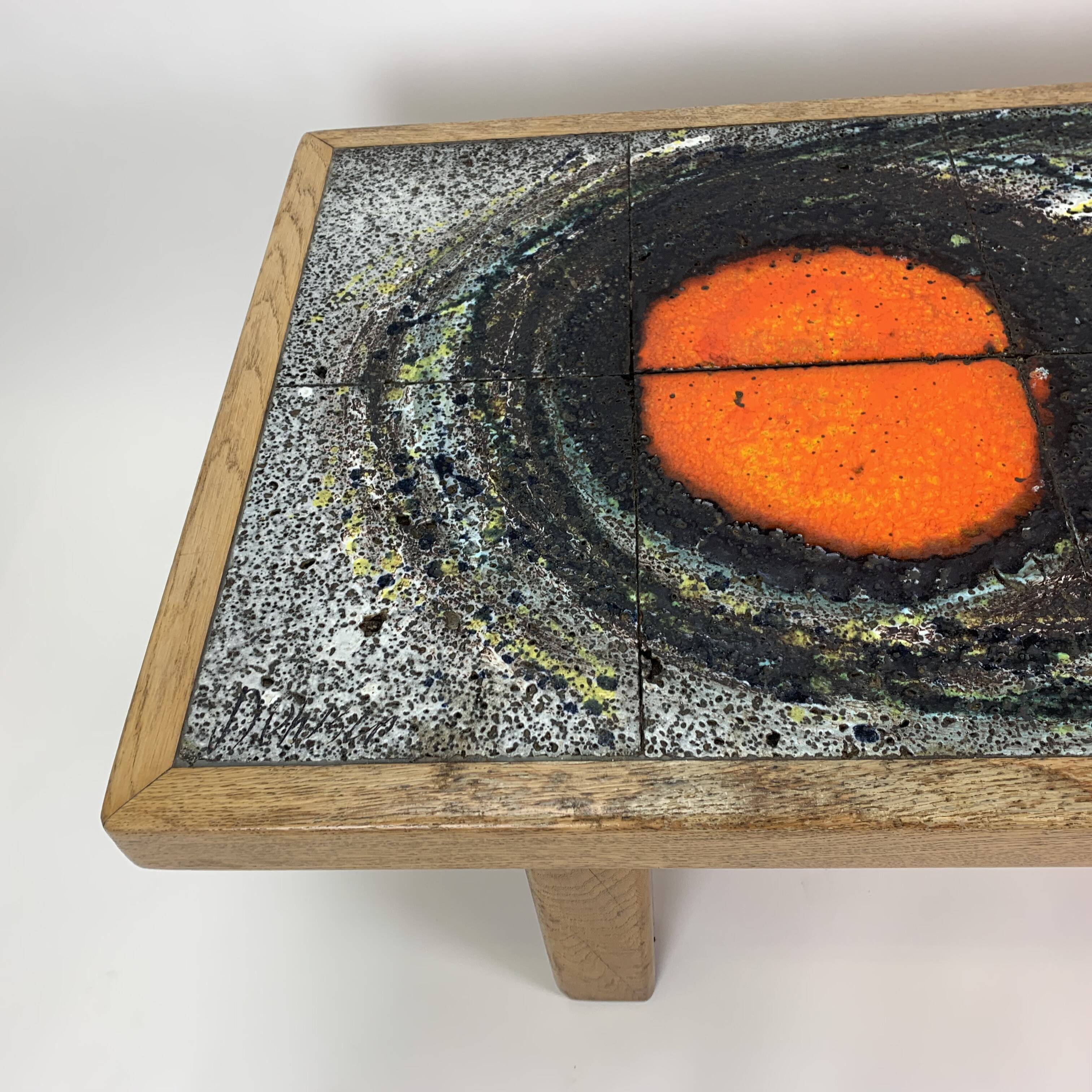 Mid-century design ceramic coffee table, 1970’s