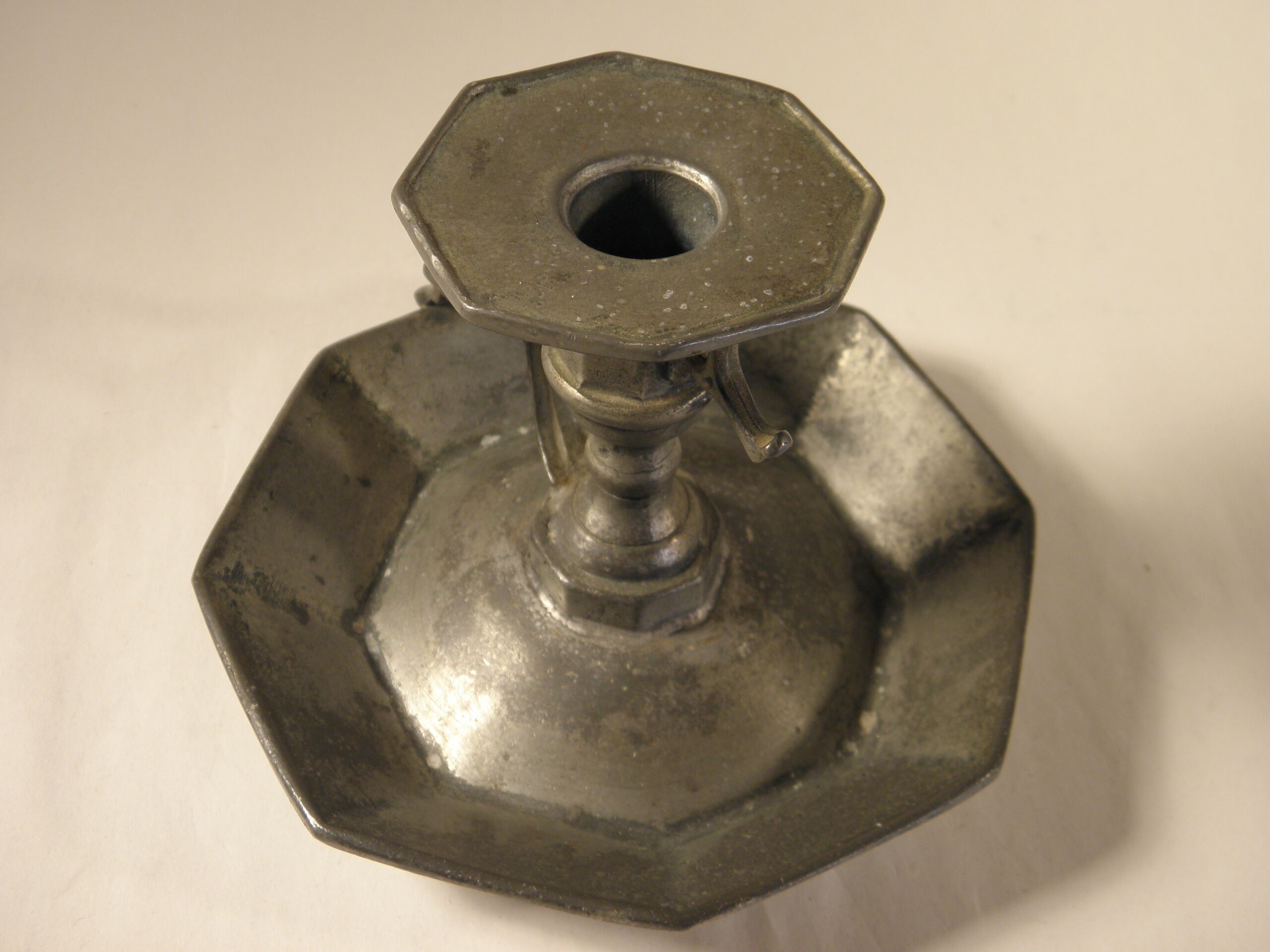 Tin candle holder