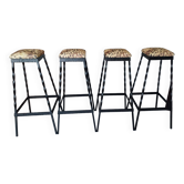 4 brutalist stools from 1950