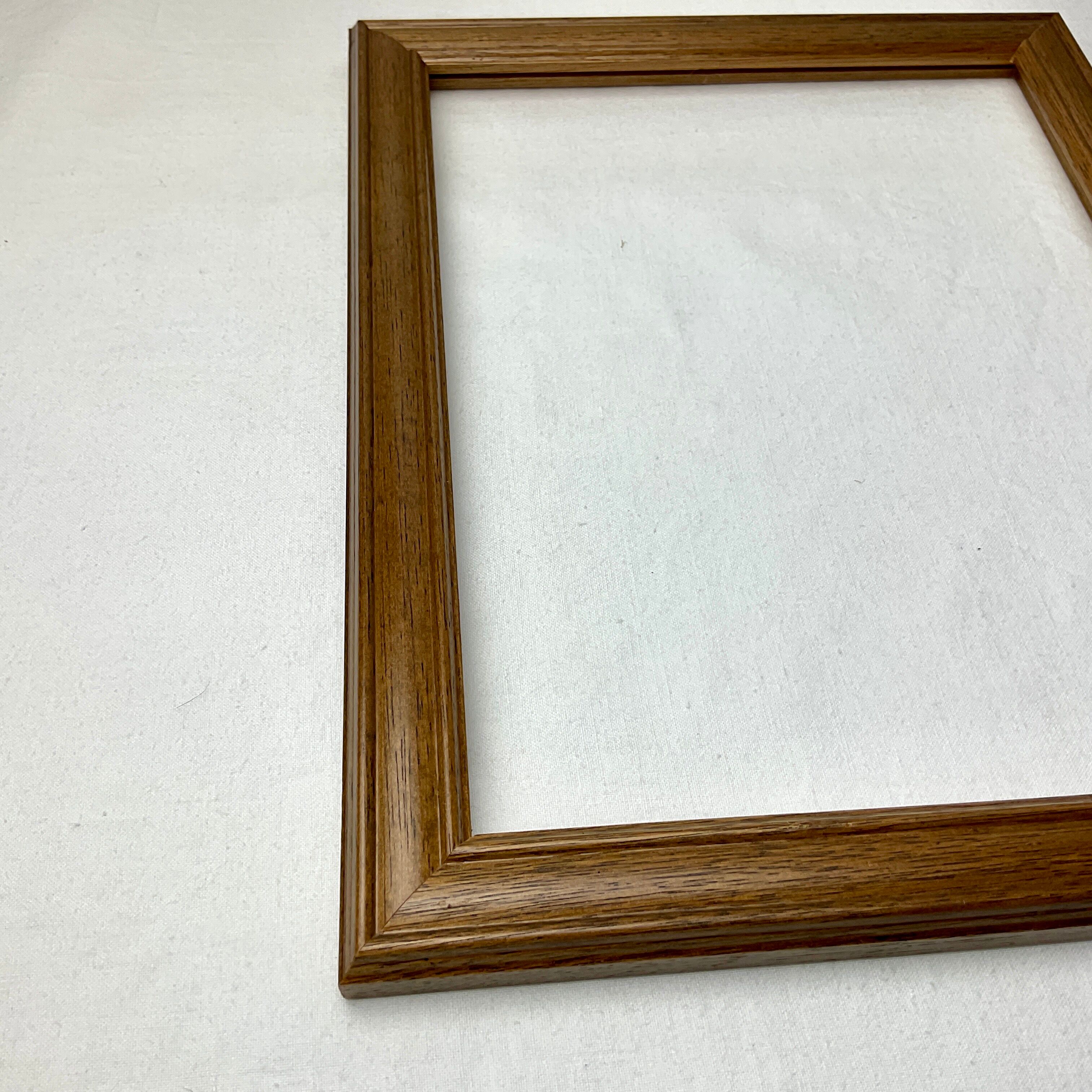 Retro frame in medium oak wood