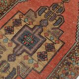 Red & Yellow Turkish Vintage Rug, 109x193Cm