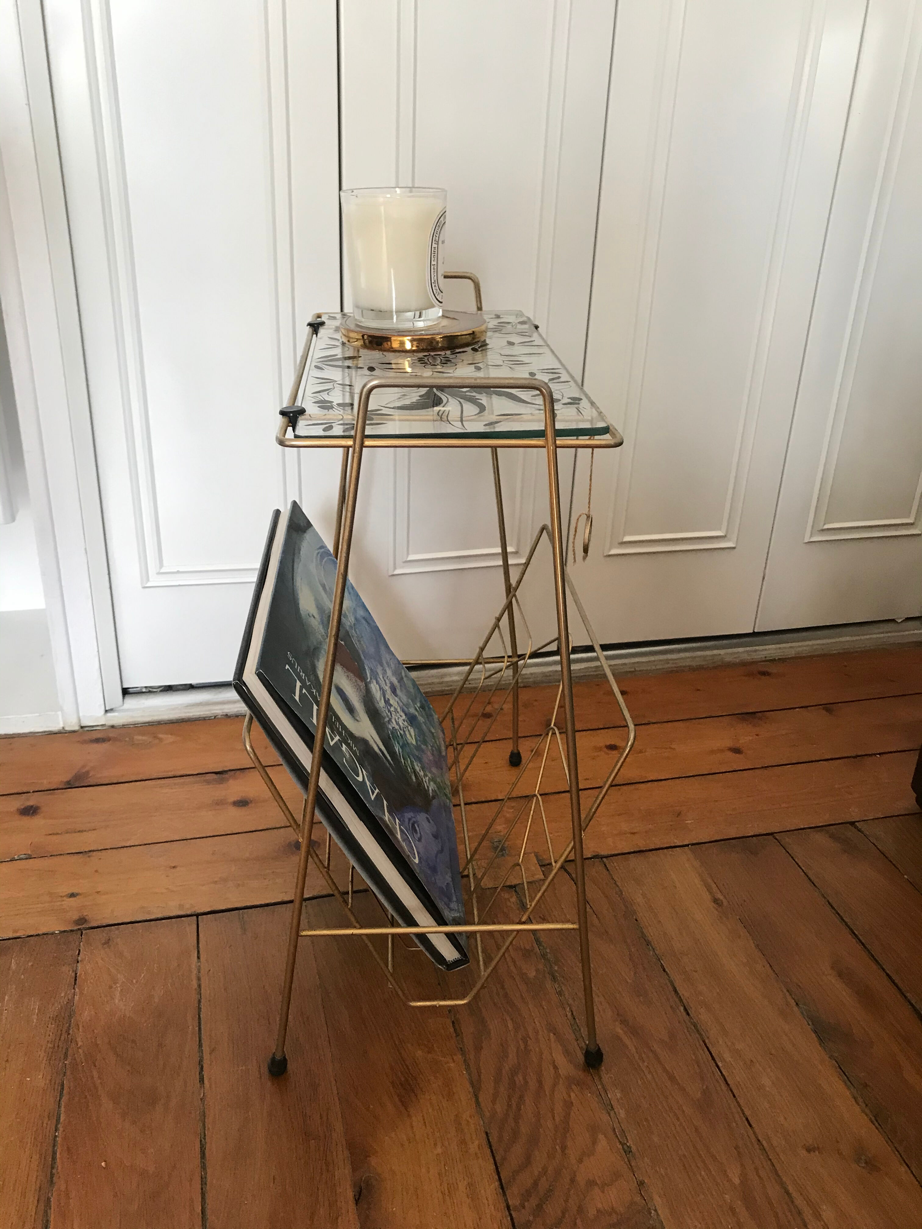 Sellette laiton dorée à l’or fin années 50 marque Erdecor