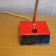 By Josef Hurka for Napako 1960 red desk lamp