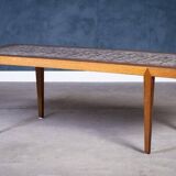 Rectangular coffee table in rosewood, 1960