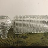 Whiskey decanter, cut glass