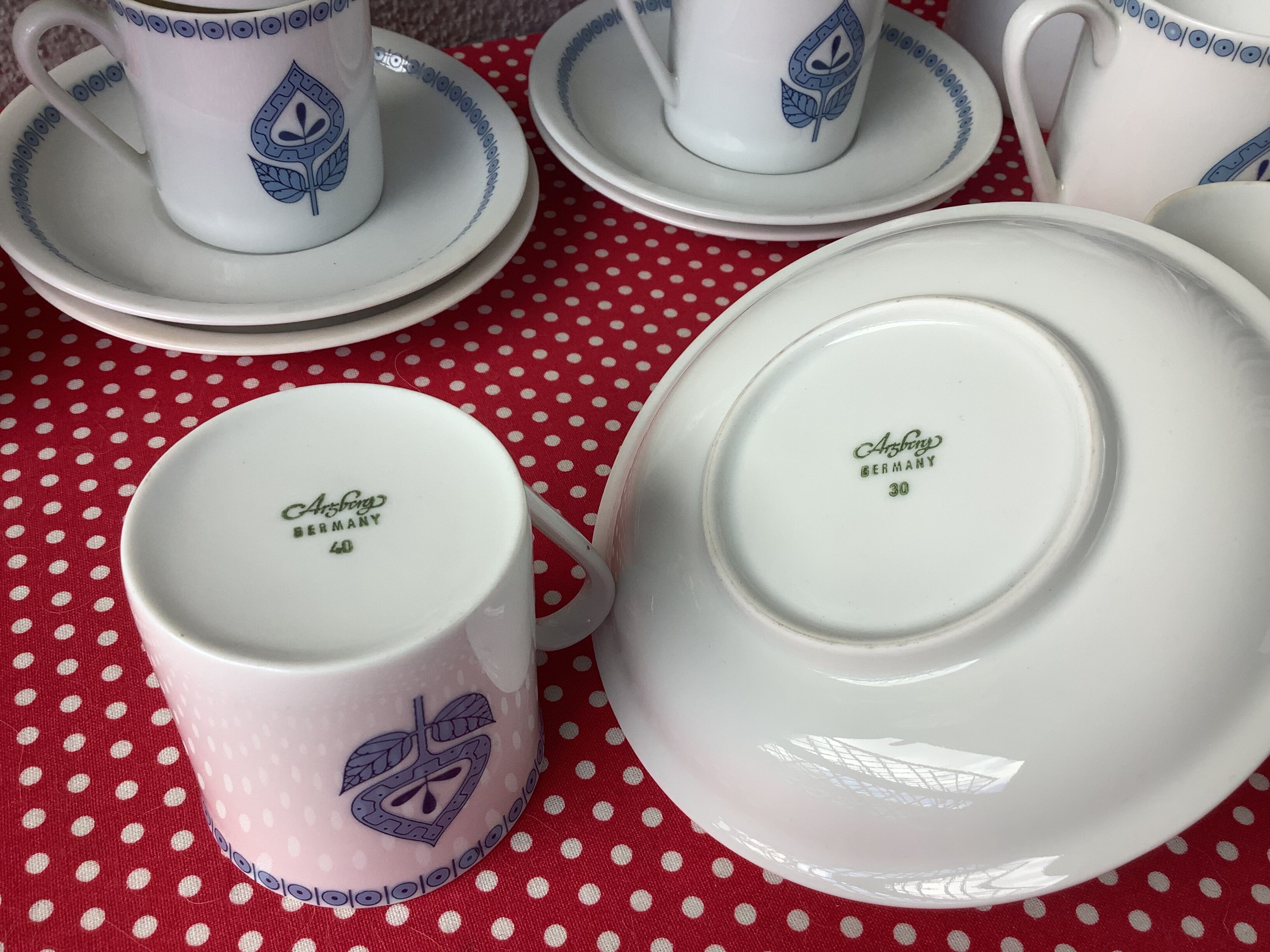 Arzberg Germany coffee service - mid century 60s